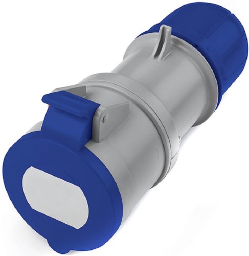 Розетка кабельная переносная DKC Quadro 32А 2Р+РЕ 230В IР44 синий фото Розетка кабельная переносная DKC Quadro 32А 2Р+РЕ 230В IР44 синий картинка